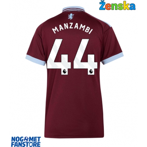 Aston Villa Johan Manzambi #44 Domaci Dres za Ženska 2026-27 Kratak Rukav